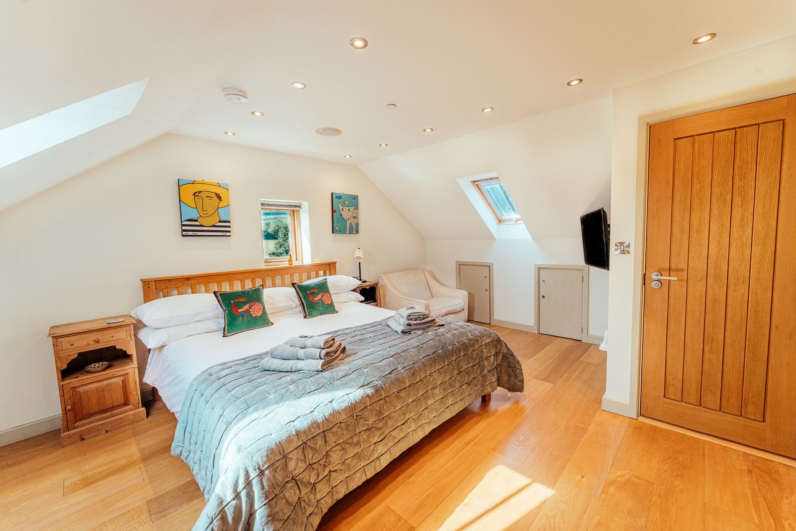 Master bedroom with super king bed