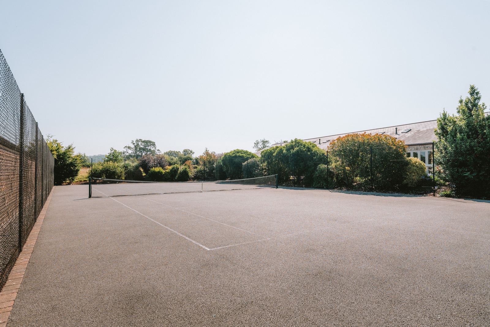 All weather tennis court